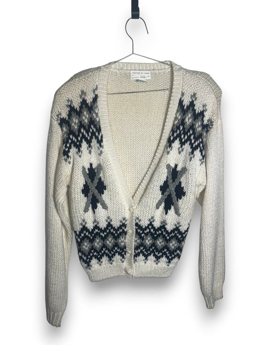 Vintage Jamie Scott Handknitted Cardigan | Size Medium | EUC
